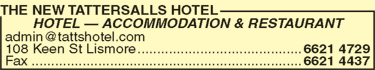 The New Tattersalls Hotel - Sunshine Coast Tourism 2
