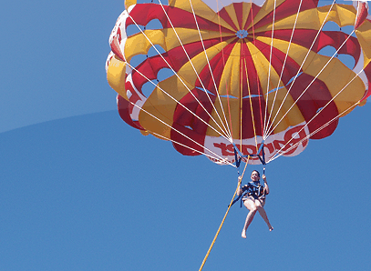 Parasailing at Mill Point - Sunshine Coast Tourism