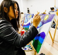 Wine  Paint Night at Brisbane 'Sip  Paint' Studio - Sunshine Coast Tourism