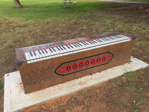 Piano Park Bench, Moonta - Holiday Sunshine Coast 0