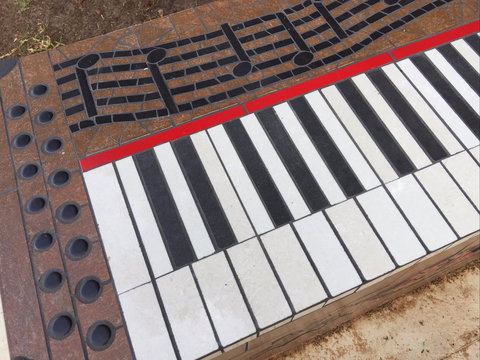 Piano Park Bench, Moonta - Holiday Sunshine Coast 2