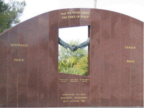 Cowra Italy Friendship Monument - Holiday Sunshine Coast 0