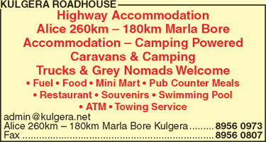 Kulgera Roadhouse - Sunshine Coast Tourism 1