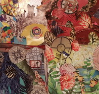 Online live streaming class Cut and Paste Creative Collage Fun - Sunshine Coast Tourism