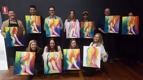 Paint And Sip Experience - Holiday Sunshine Coast 1