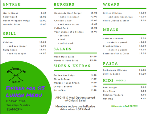 Woods And Irons Restaurant @ The Moranbah Golf Club - Sunshine Coast Tourism 4