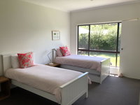 Spray Point Beach House entertaining deck